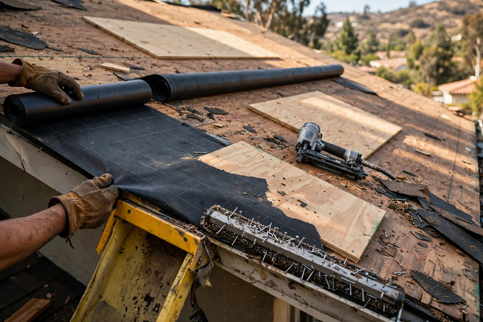 Tear-Off and Deck Preparation Before Panel Installation