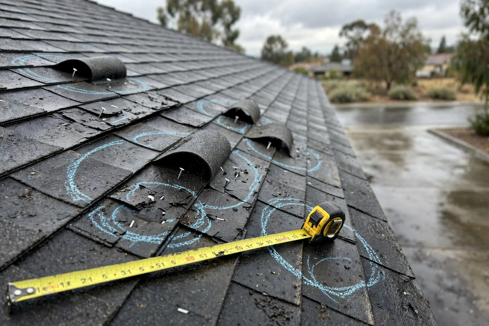 Storm Follow-Up Inspection on an Asphalt Shingle Roof