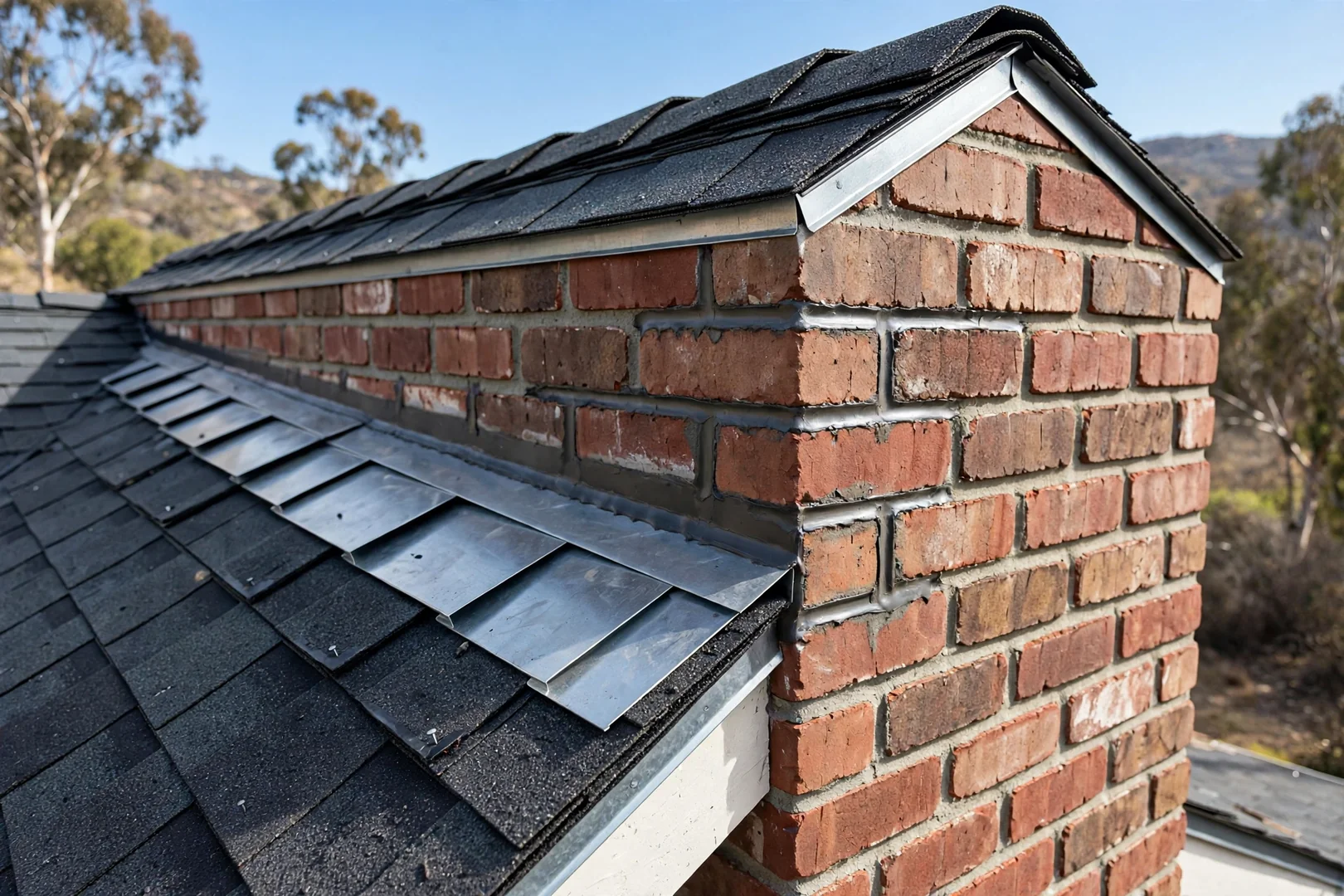 Ridge Cap and Flashing Rebuild After Wind Damage